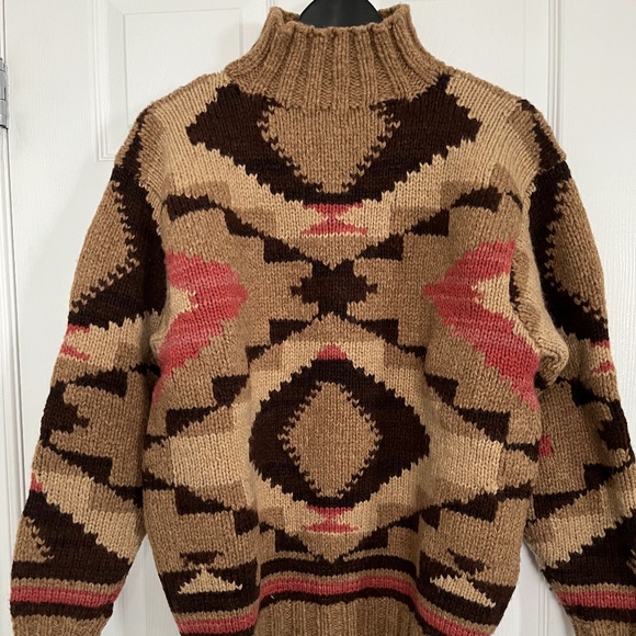 90s Vintage Ralph Lauren Country sz L - 100% wool knit sweater - Picture 1 of 3